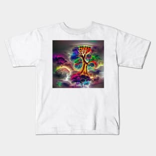 Psychedelic Tree Kids T-Shirt